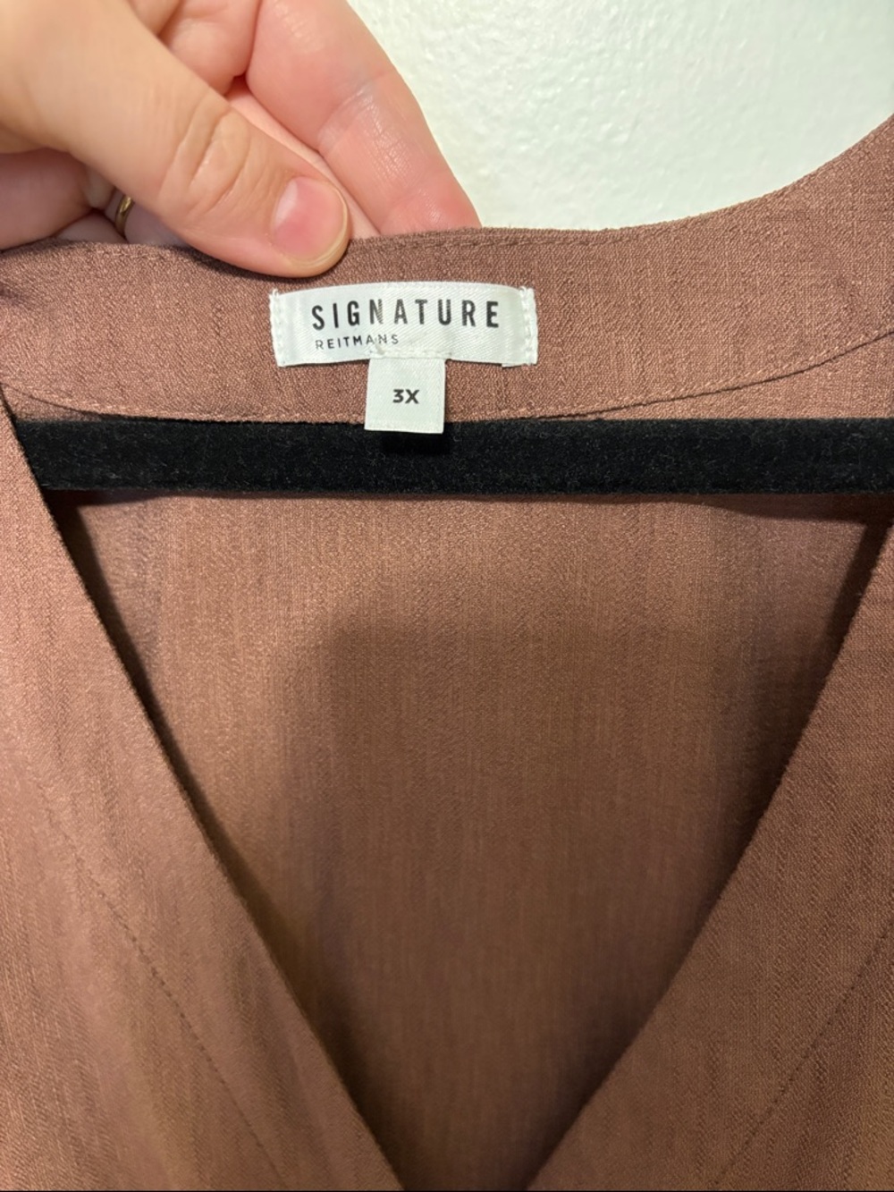 Reitmans Brown/purple Button-Front Midi Dress - Picture 2 of 6
